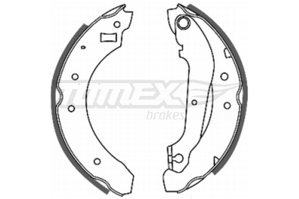 Sada brzdových čeľustí TOMEX Brakes